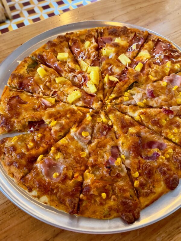 Pizza Maiz y Bacon